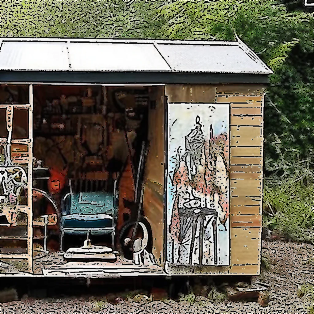 You are currently viewing Art technician wins  Shed of the Year  after getting  carried away  when building his wife a  ghost – town chic  hideaway entirely from  old junk  and reclaimed wood.