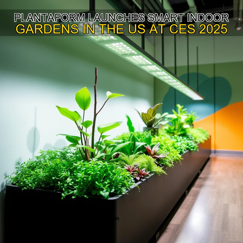 You are currently viewing PLANTAFORM LAUNCHES SMART INDOOR GARDENS IN THE US AT CES 2025
