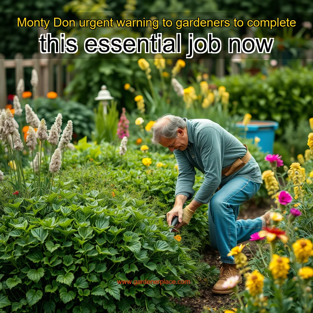 You are currently viewing Monty Don urgent warning to gardeners to complete this essential job now