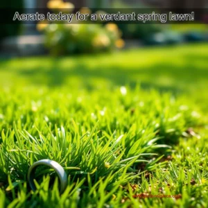 Read more about the article Aerate today for a verdant spring lawn!