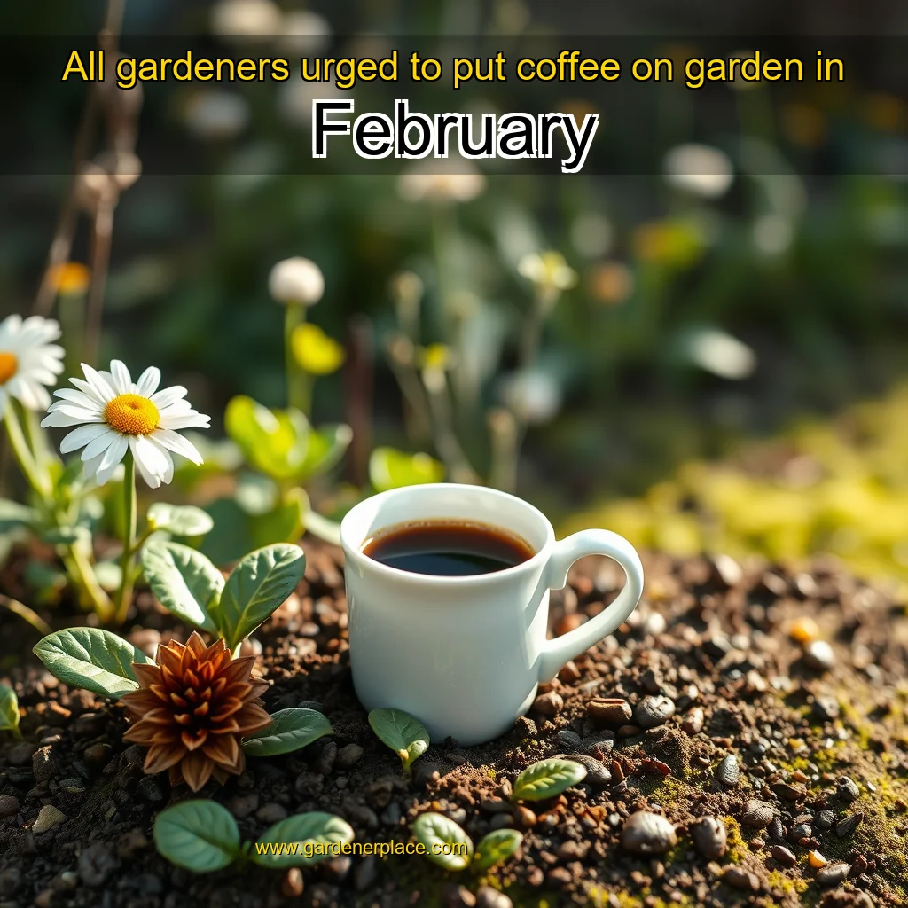 You are currently viewing All gardeners urged to put coffee on garden in February