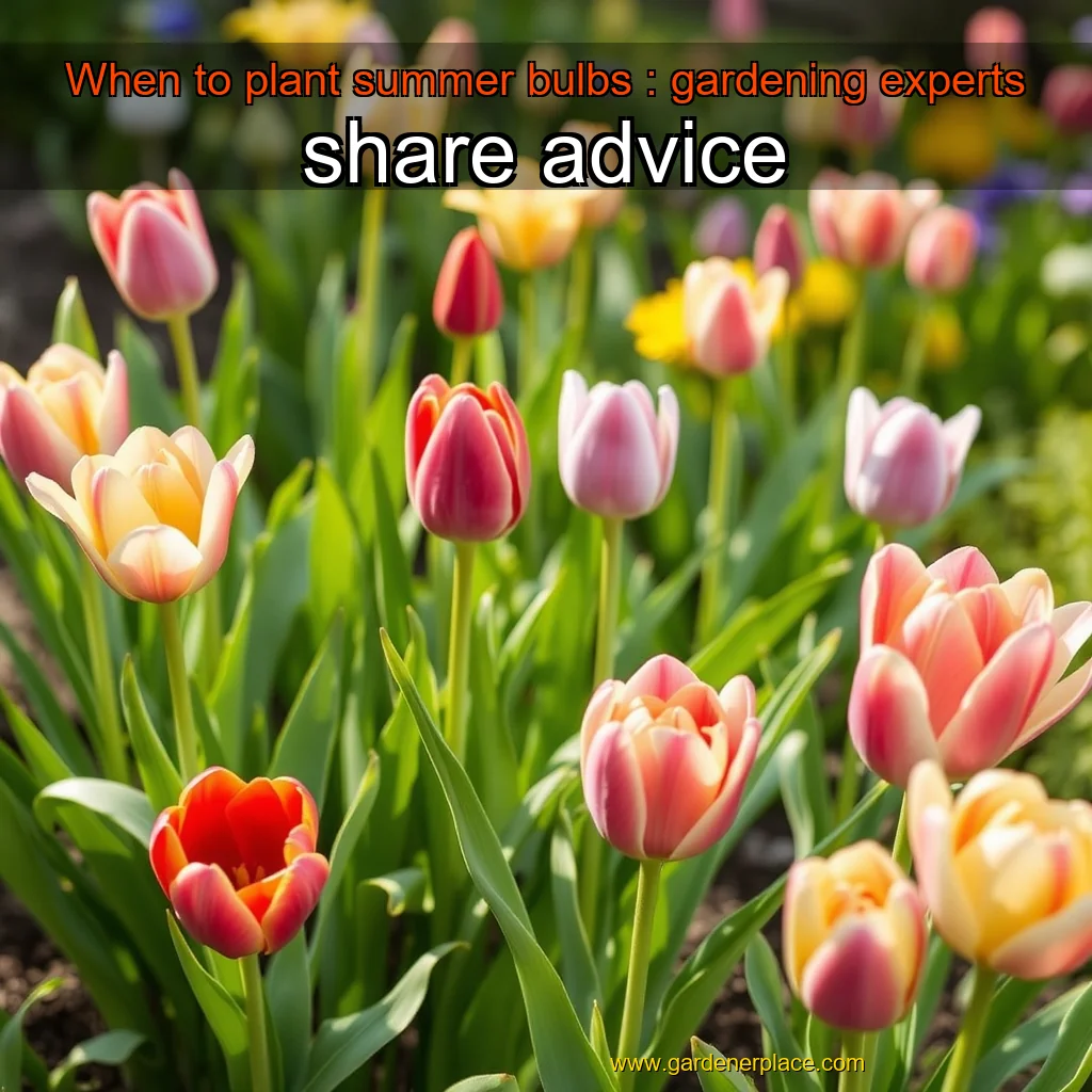 Read more about the article When to plant summer bulbs : gardening experts share advice