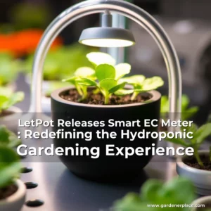 Artistic representation for LetPot Releases Smart EC Meter : Redefining the Hydroponic Gardening Experience