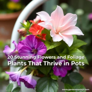 Read more about the article 20 Stunning Flowers and Foliage Plants That Thrive in Pots
