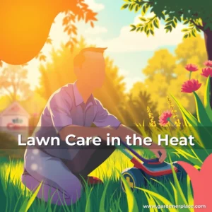 Artistic representation for Lawn Care in the Heat