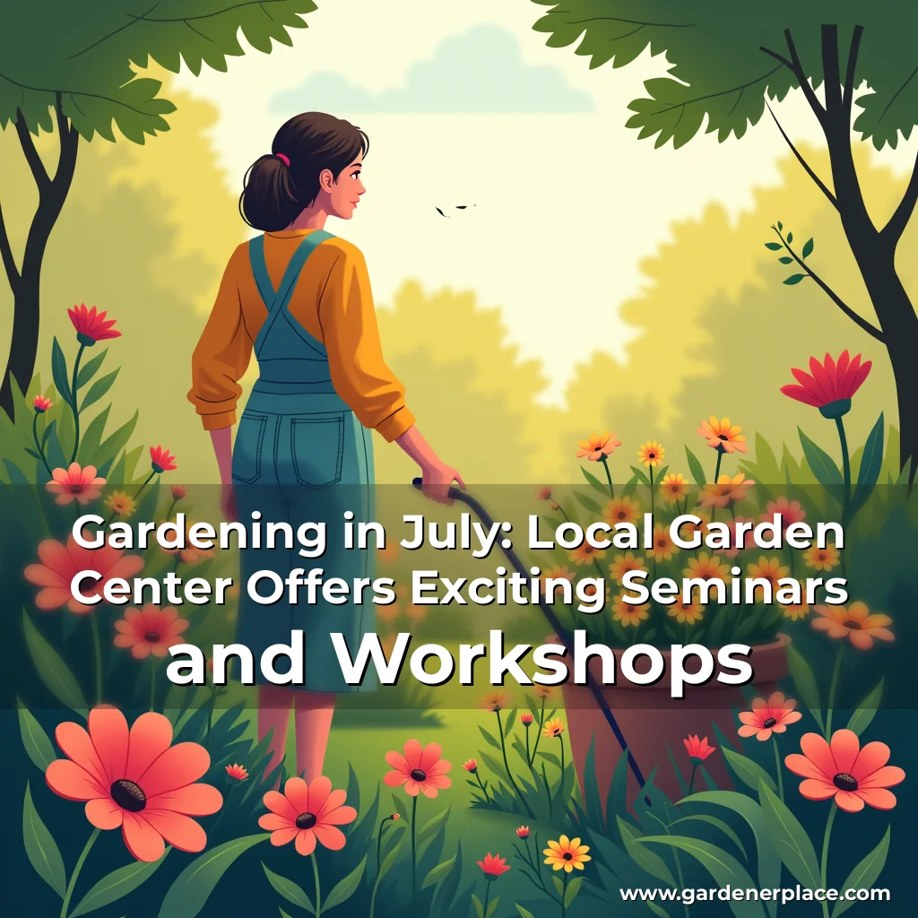 You are currently viewing Gardening in July: Local Garden Center Offers Exciting Seminars and Workshops