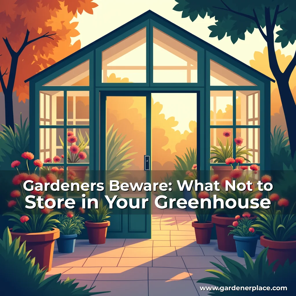 You are currently viewing Gardeners Beware: What Not to Store in Your Greenhouse
