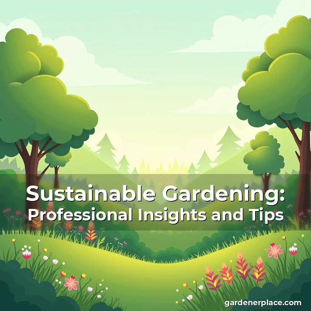You are currently viewing Sustainable Gardening: Professional Insights and Tips