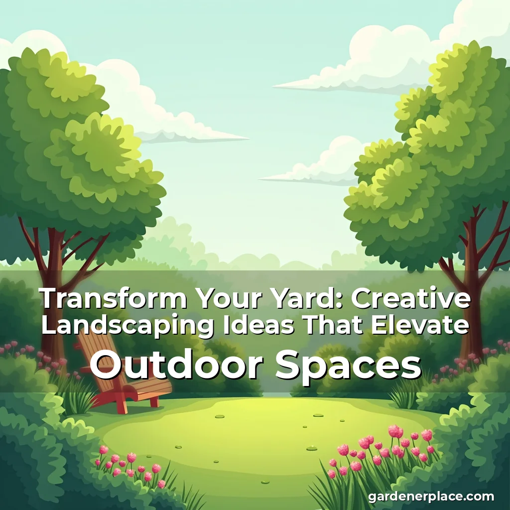 Read more about the article Transform Your Yard: Creative Landscaping Ideas That Elevate Outdoor Spaces